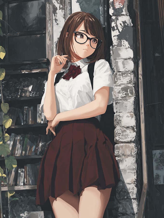 draw anime character an illustration