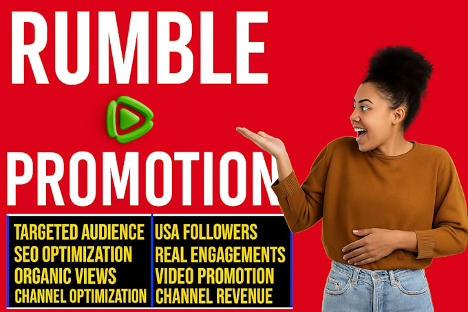 professionally promote your rumble video or channel