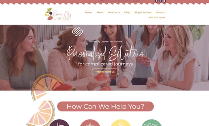 design squarespace nutritionist website dietician personal trainer holistic site