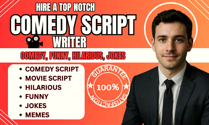 write movie script comedy script screenplay short film script humor funny jokes