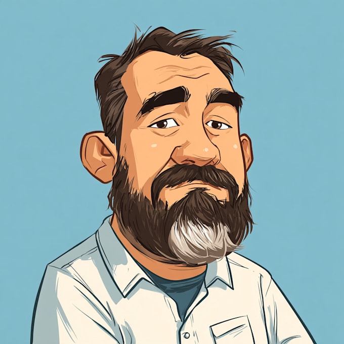 make a cartoon character or avatar in vector