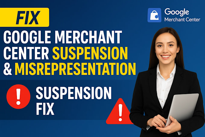 fix google merchant center suspension and misrepresentation issue gmc