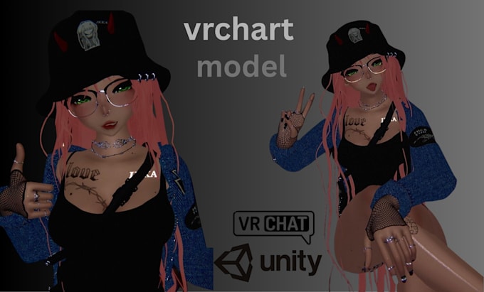 create and rig custom vrchat avatar vrc avatar 3d vtuber booth avatar animaze