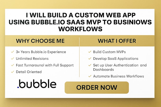 Crear una aplicación web personalizada usando bubble io, saas, mvp para ...