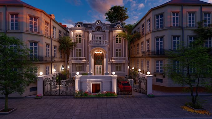create realistic 3d architectural with lumion