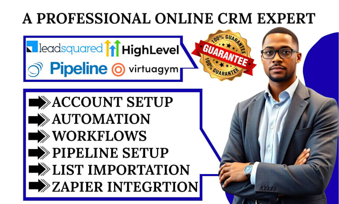 setup leadsquared crm automation gohighlevel pipeline pro virtuagym integration