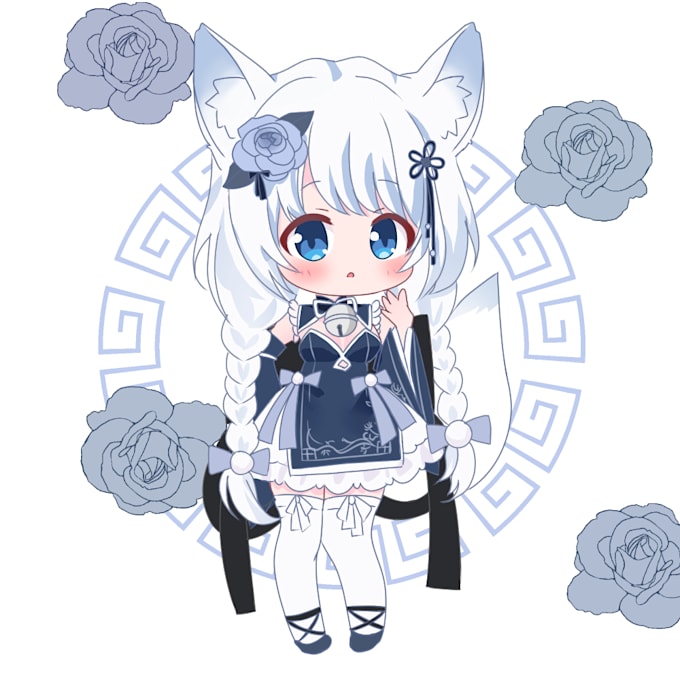 draw chibi art for your character and animate it