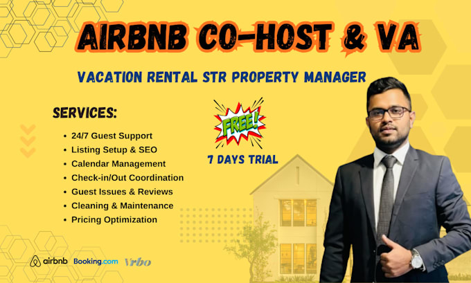 be your airbnb virtual assistant or airbnb co host