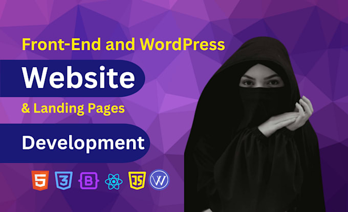 do website development as a frontend web developer, wordpress web developer
