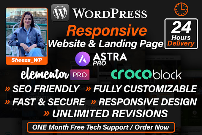 redesign or rebuild your wordpress website with elementor pro