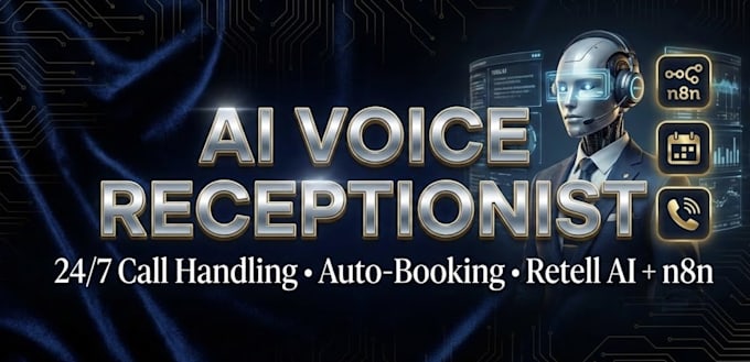 build a custom ai voice receptionist for your business using retell ai and n8n