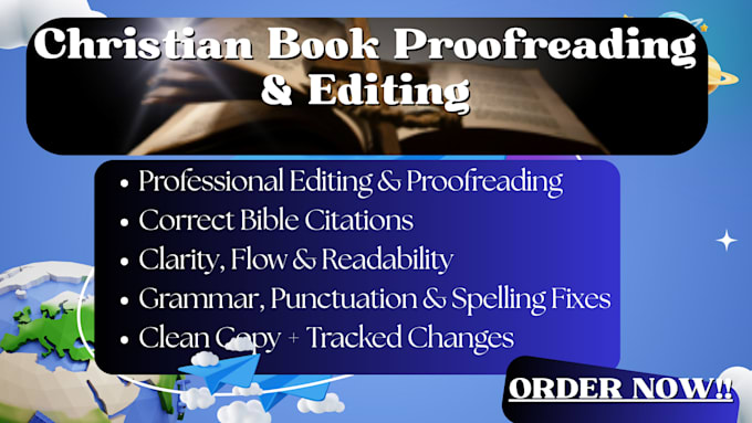 do christian book editing and proofreading, christian book editor