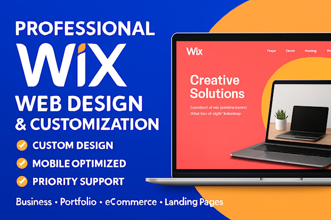 build, redesign and customize wix builder websites