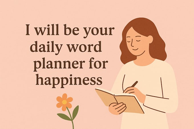 be your daily word planner for happiness