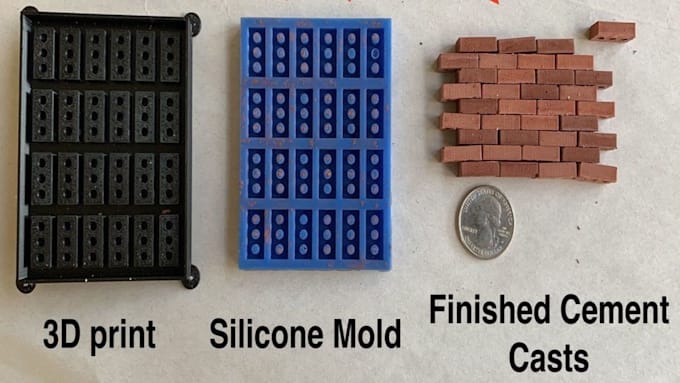 create 3d silicone mold for casting injection mold print ready stl with cad