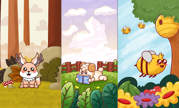 draw custom childrens book illustrations
