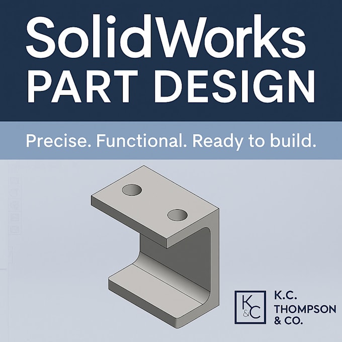 Design functional 3d models in solidworks for manufacturing or ...