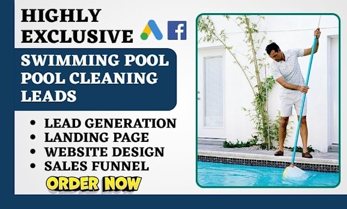 generate swimming pool leads pool cleaning leads pool construction sales funnel