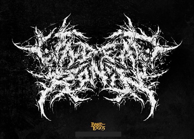 make a brutal hellish metal logo