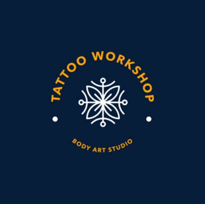 create an abstract logo for your tattoo workshop