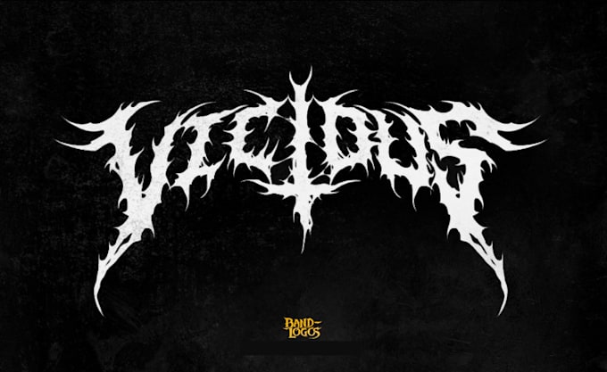 make a grotesque goregrind metal logo
