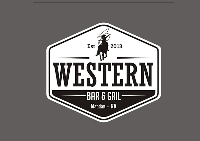 design wonderful western bar grill logo
