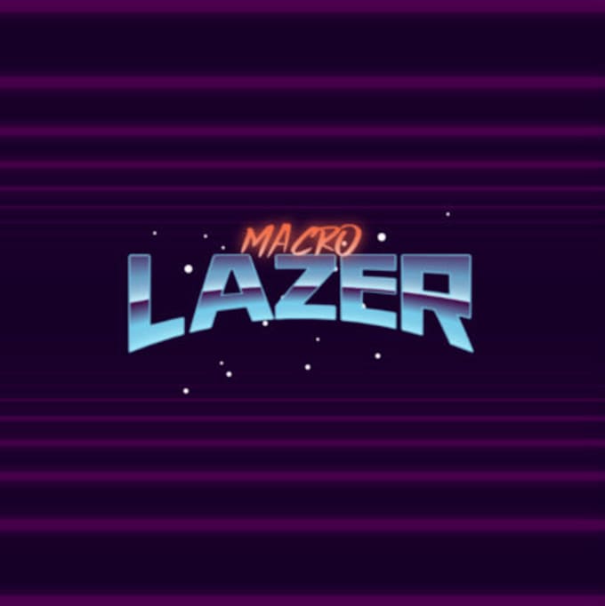 design a typography logo with a retro futuristic style