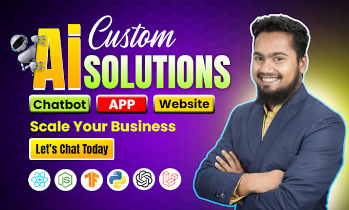develop ai website, chatgpt app, custom software, and full stack web application