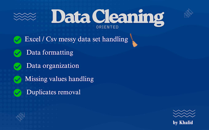 be your expert data cleaner and provide professional data cleaning