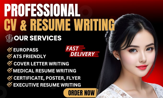 write and update ats resume, executive, tech resume, CV, cover letter
