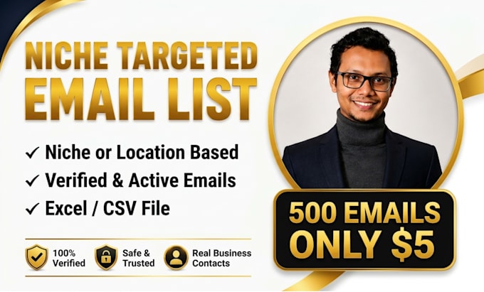 provide niche targeted email list verified bulk