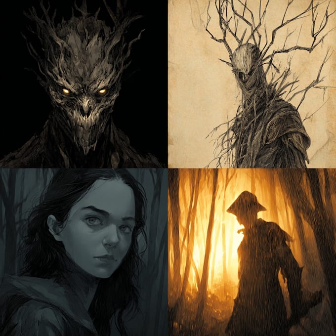 design fantasy horror and fantasy horror character
