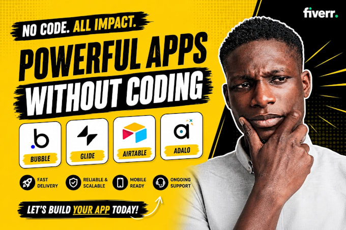 build IOS app android mobile app with adalo, bubble