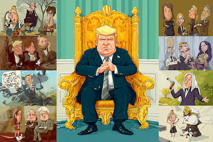 create political and editorial cartoons