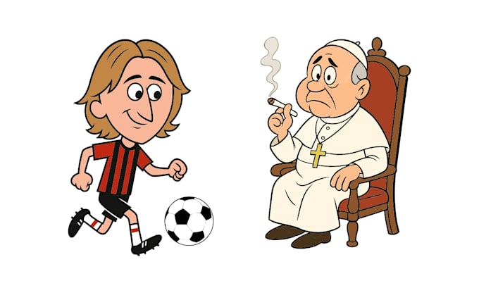 create a custom vector cartoon for you