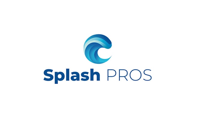 design fun pool cleaning service logo