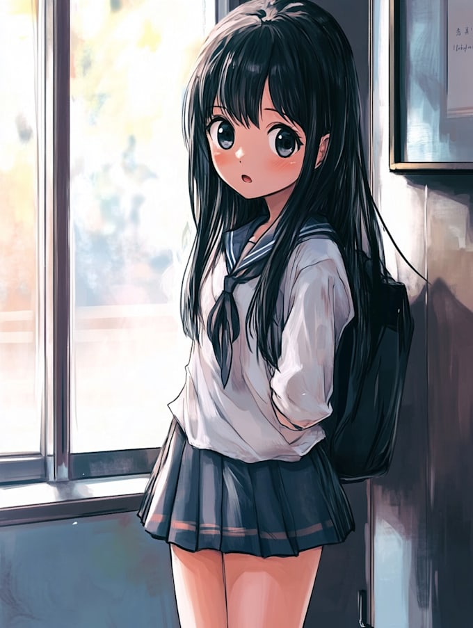 draw anime character an illustration