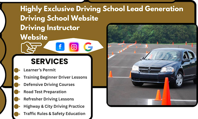 generate driving school leads for your driving instructor business