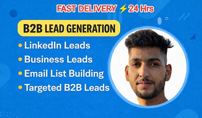 do b2b,lead genration ,email,linkedin,b2b for any industry