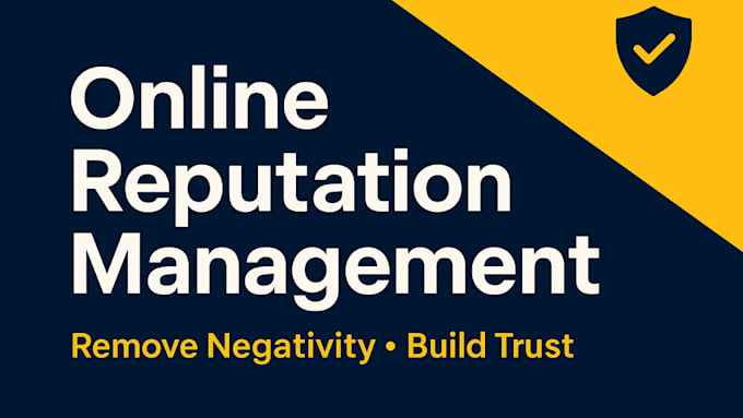 do online reputation management, reverse SEO to push down negative serps