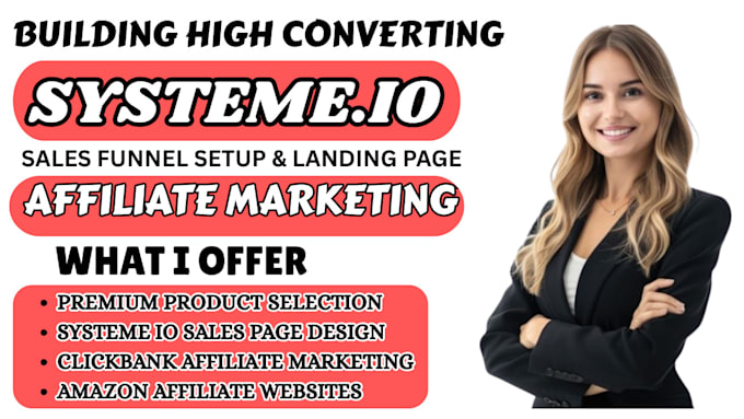 build systeme io affiliate website sales funnel landing page, website automation