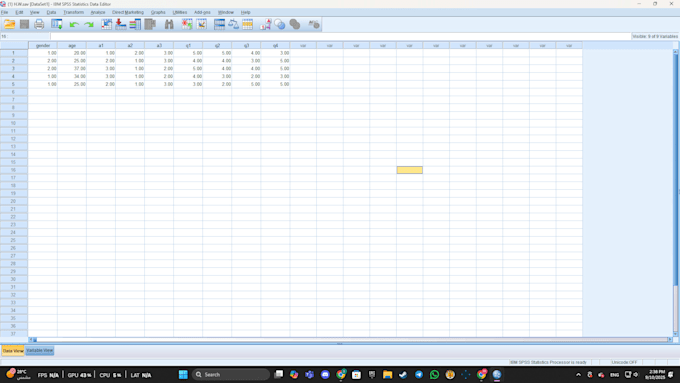 conduct accurate statistical modeling in IBM spss