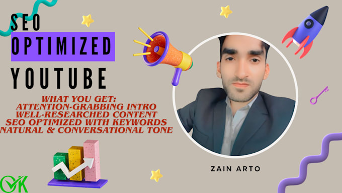 write engaging and SEO optimized youtube video scripts