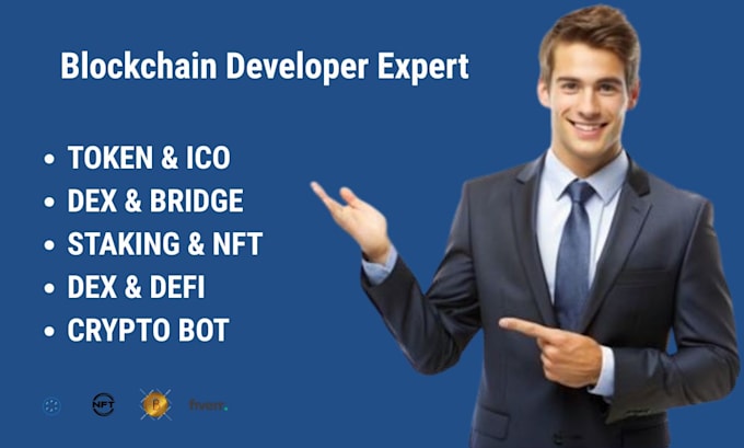 your expert blockchain developer for smart contracts, web3 and crypto wallet