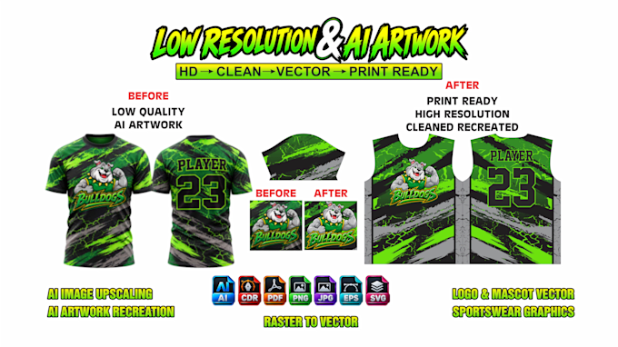 upscale low resolution ai artwork into hd or vector
