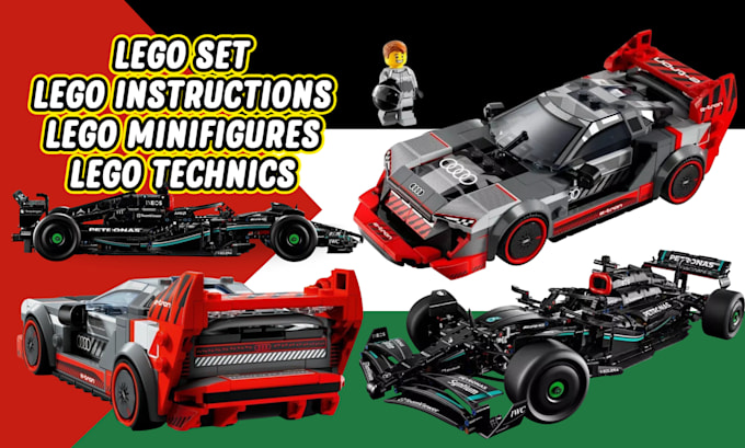 create lego moc, technics builds, minifigures, lego set instructions, animation