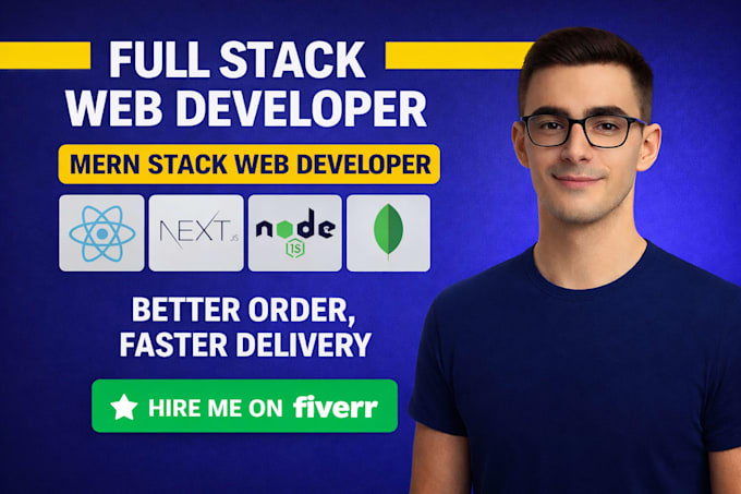 develop a full stack website using react js next js mern