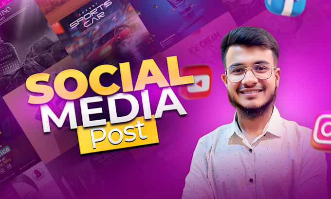 do stylish instagram facebook post graphics