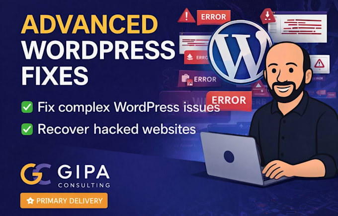fix broken or hacked wordpress websites and critical issues