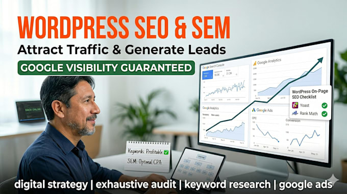 optimize wordpress for SEO, SEM and google ads